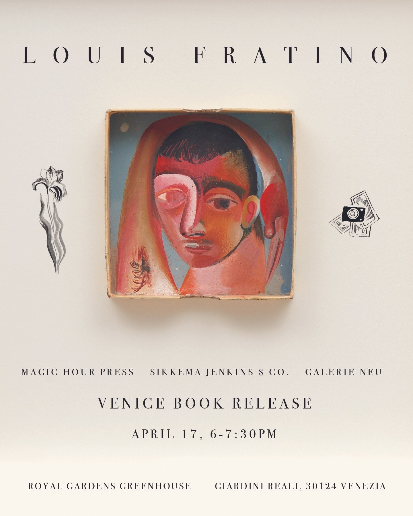 Venice book release for Louis Fratino
